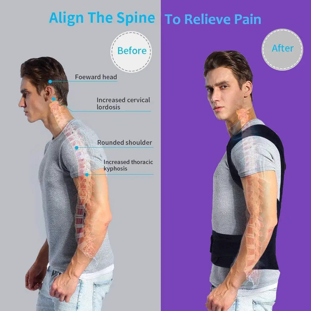 Back Posture Corrector Adult Back Support Shoulder Lumbar Brace Health Care Support Corset Back Belt