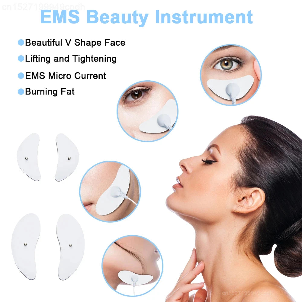 Massager for Face EMS Facial Massager Lifting Microcurrent V-Face Double Chin Remover Neck Lift Skin Tightening Anti-Wrinkle